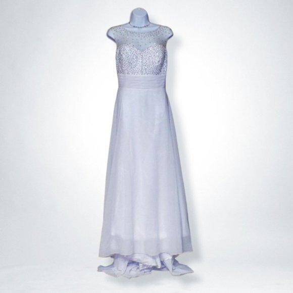 NWOT Marsen Simple Chiffon Wedding Dress - Picture 1 of 8